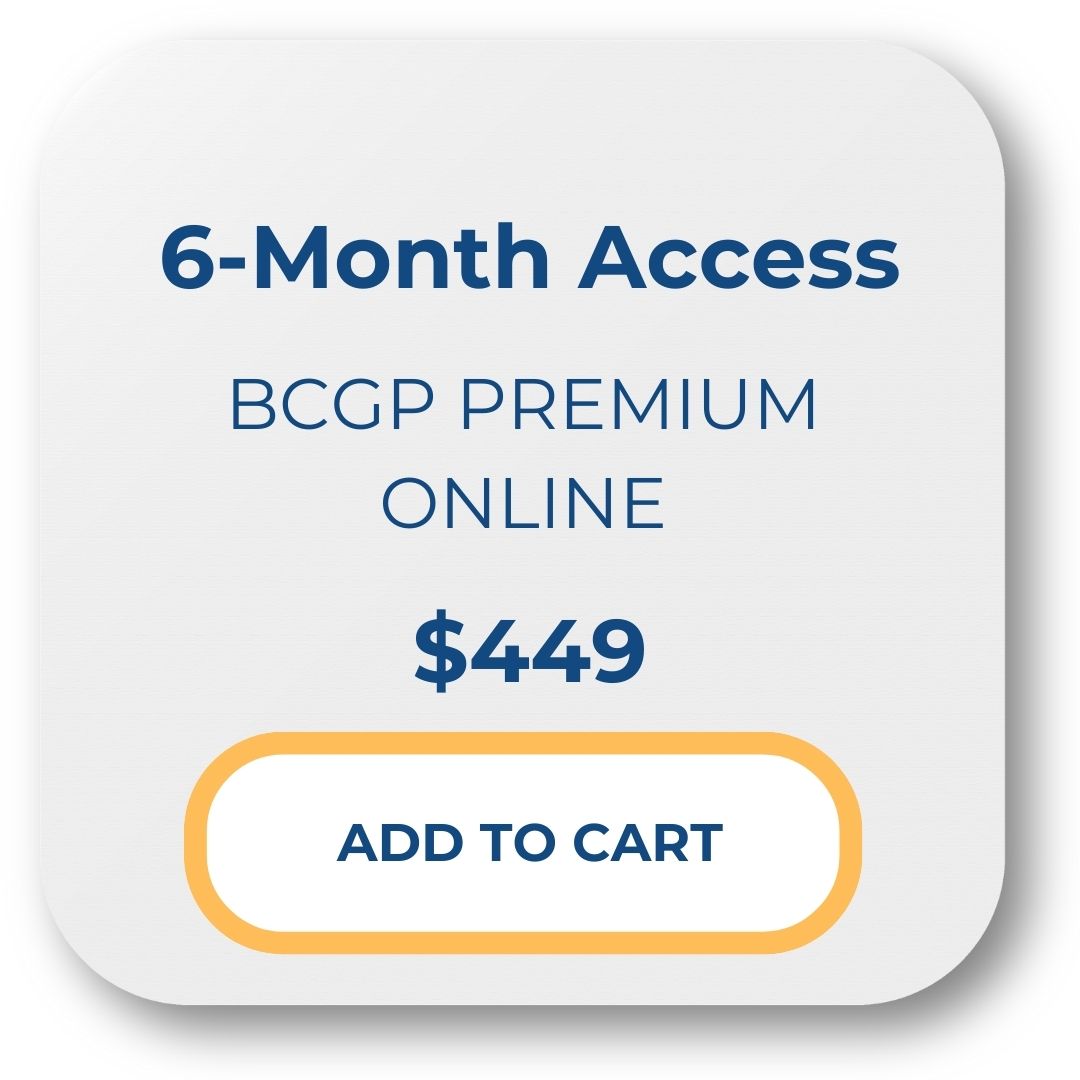 BCCP Price Card