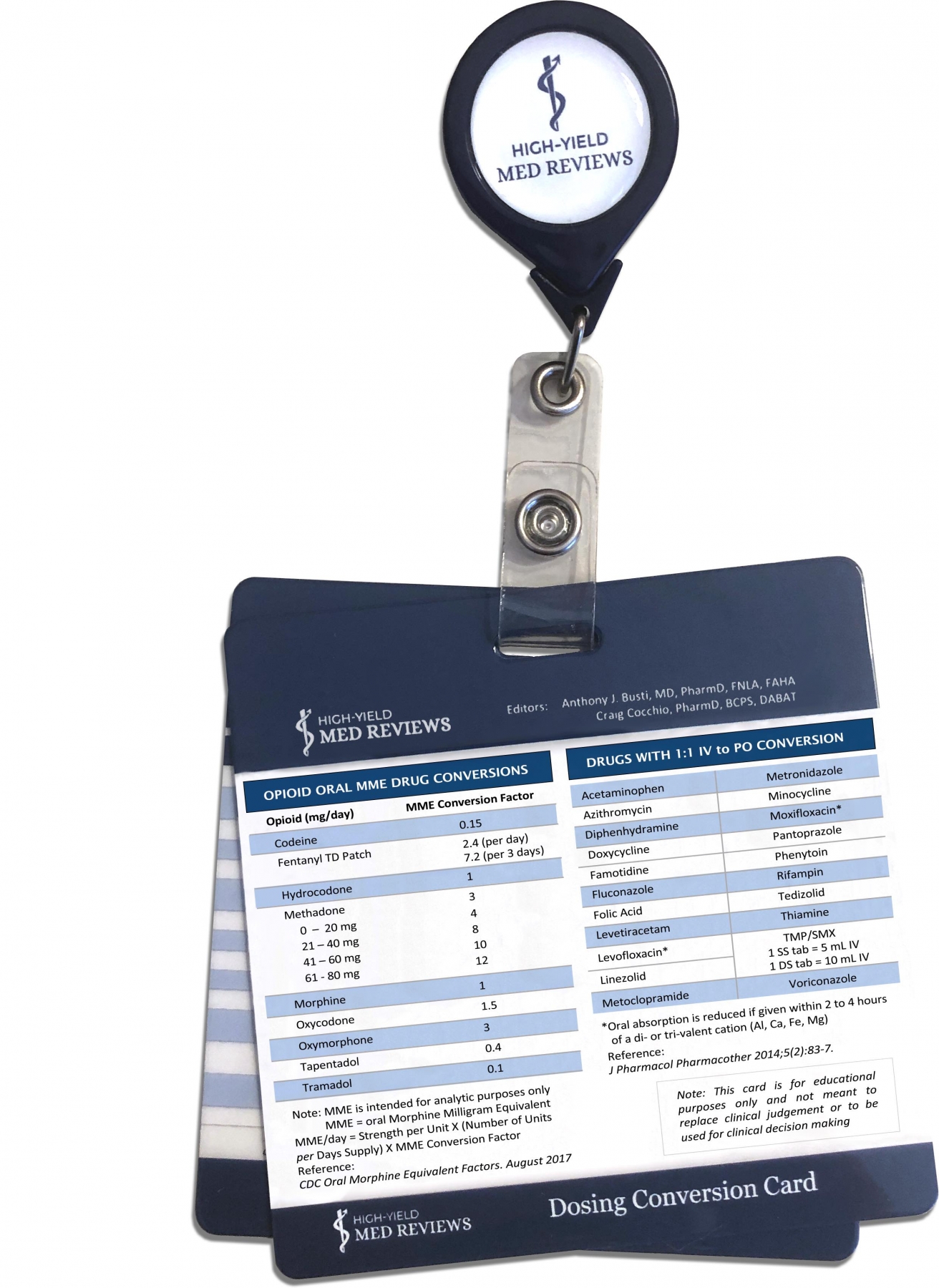 Badge Reel & Reference Cards - Product Details