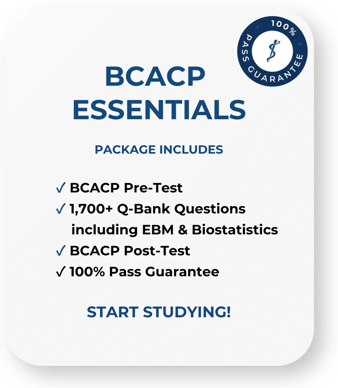 BCPS Q-Bank Price Card