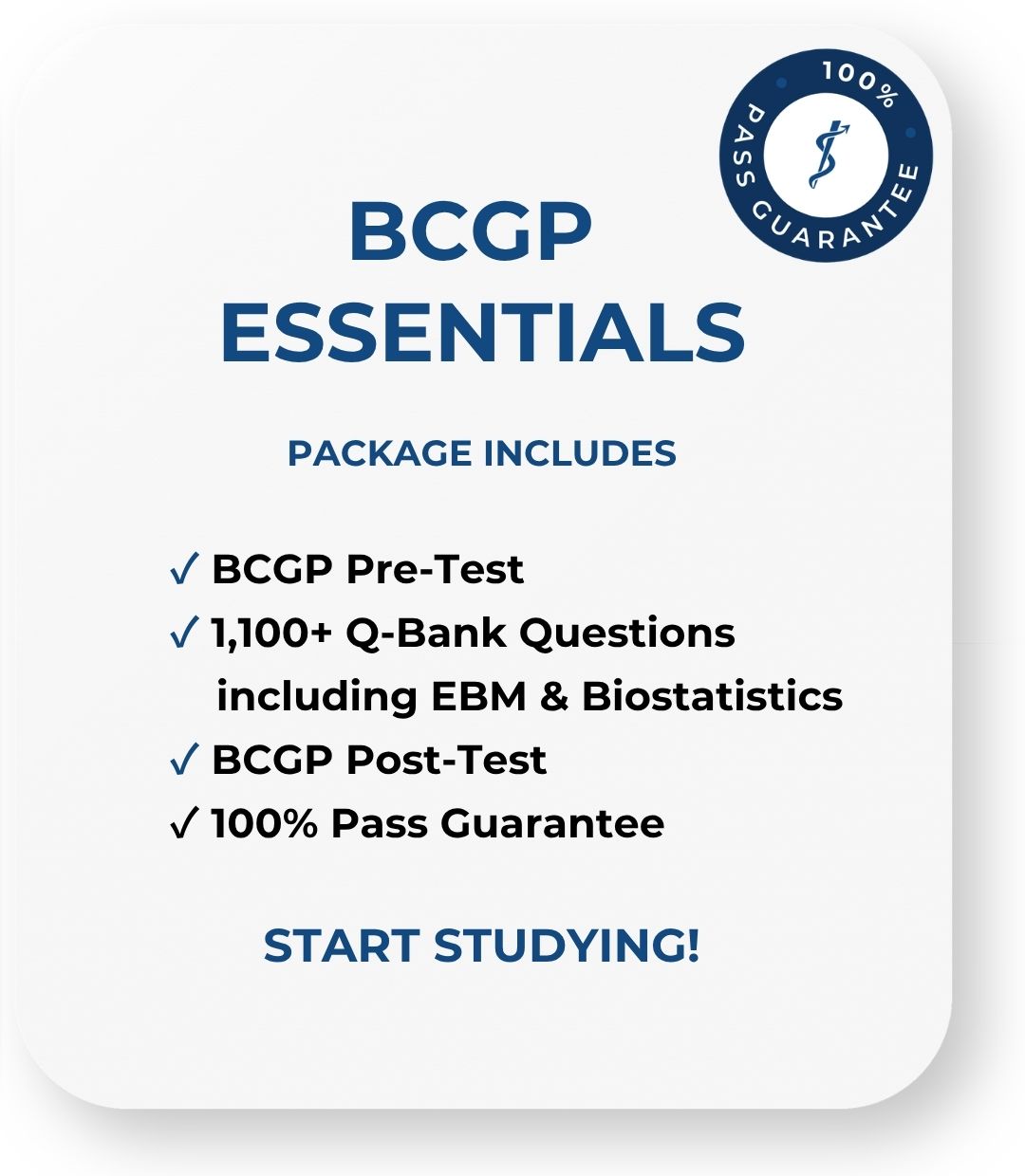 BCPS Q-Bank Price Card