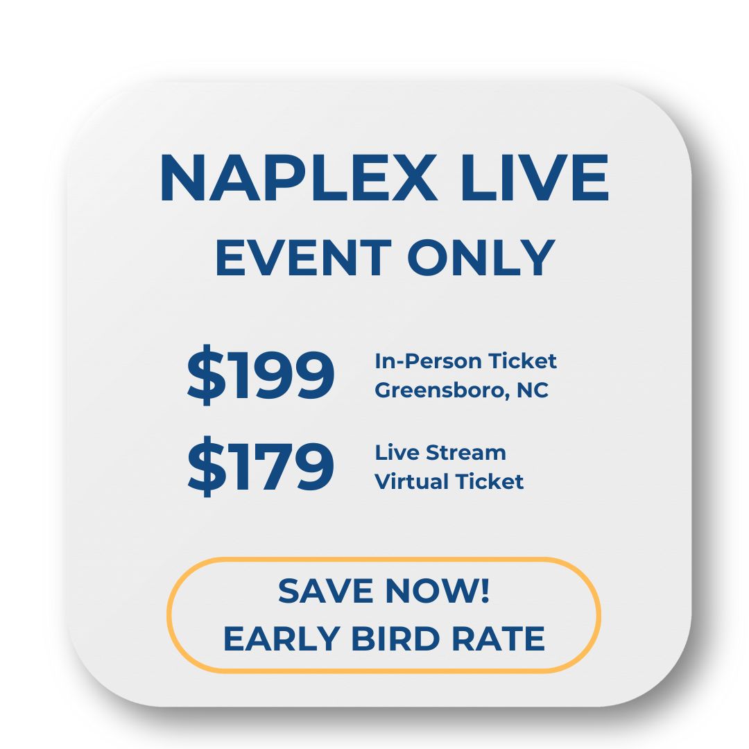 NAPLEX Live Event Price Card