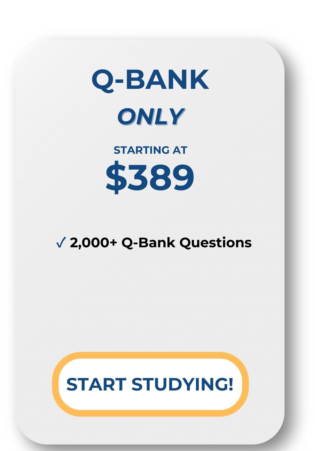 BCPS Q-Bank Price Card