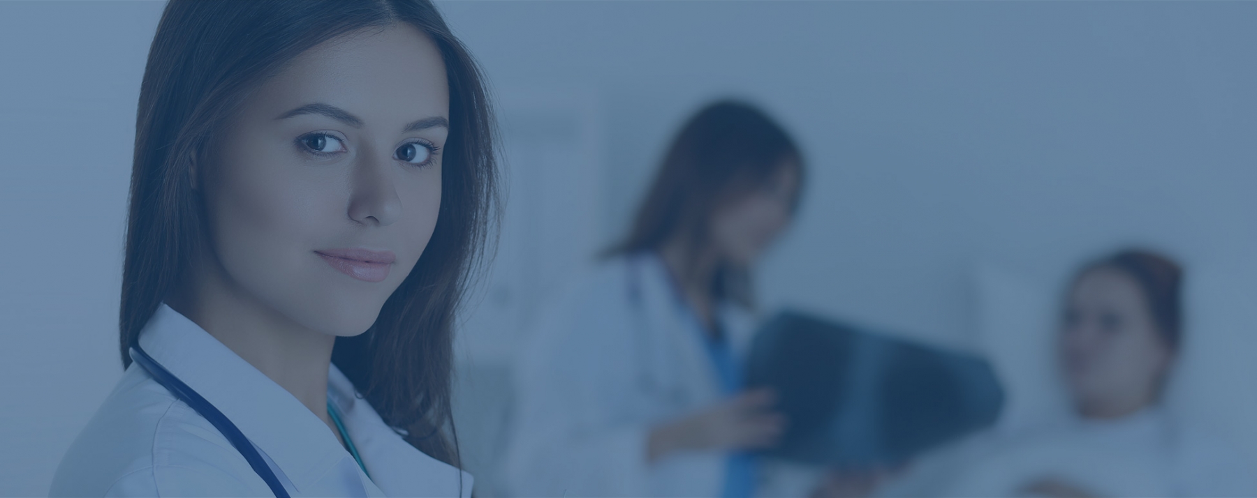 female nurse with stethoscope